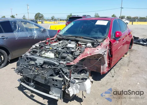 2017 Infiniti Q50 3.0T Red Sport 400 from USA, damaged, VIN JN1FV7AP5HM851251